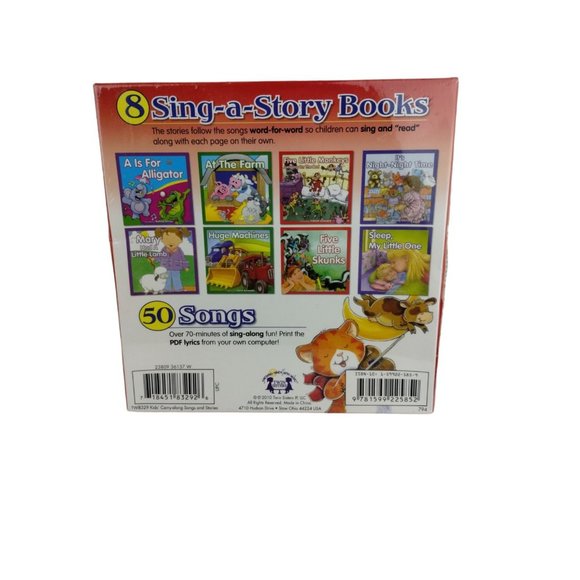 Carry-Along Kids Songs Stories 8 Sing a Story Kids Books 50 Songs (New) - Picture 3 of 9